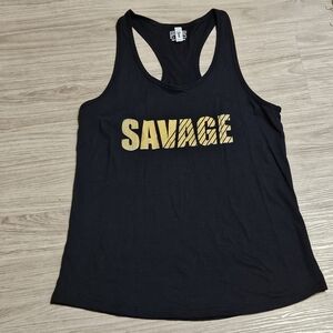 Women’s Black SAVAGE Tank Top - Sz XL